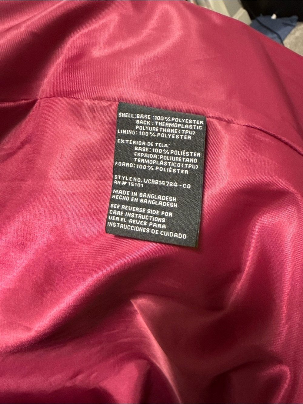Vince Camuto Pink Hooded Water & Wind Resistant Rain Jacket Size L - Picture 8 of 13